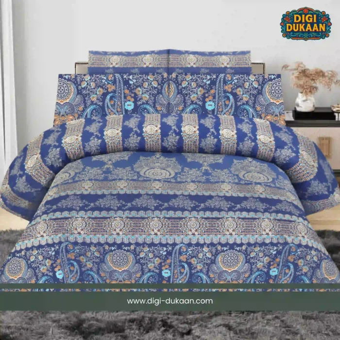 Premium 3-Pcs King Size Cotton Bedsheet - Image 1
