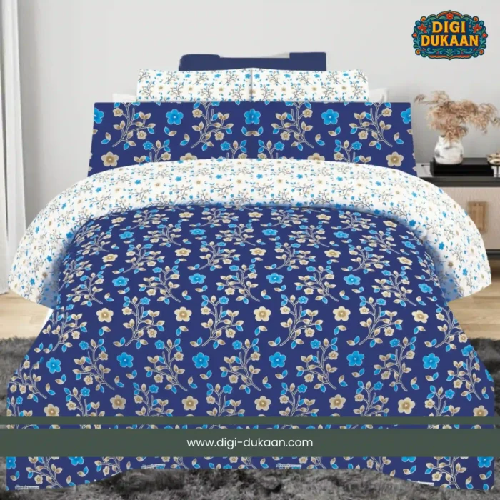 Premium 3-Pcs King Size Cotton Bedsheet - Image 1