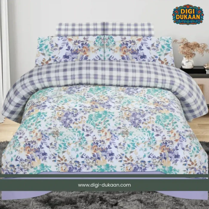 Premium 3-Pcs King Size Cotton Bedsheet - Image 1